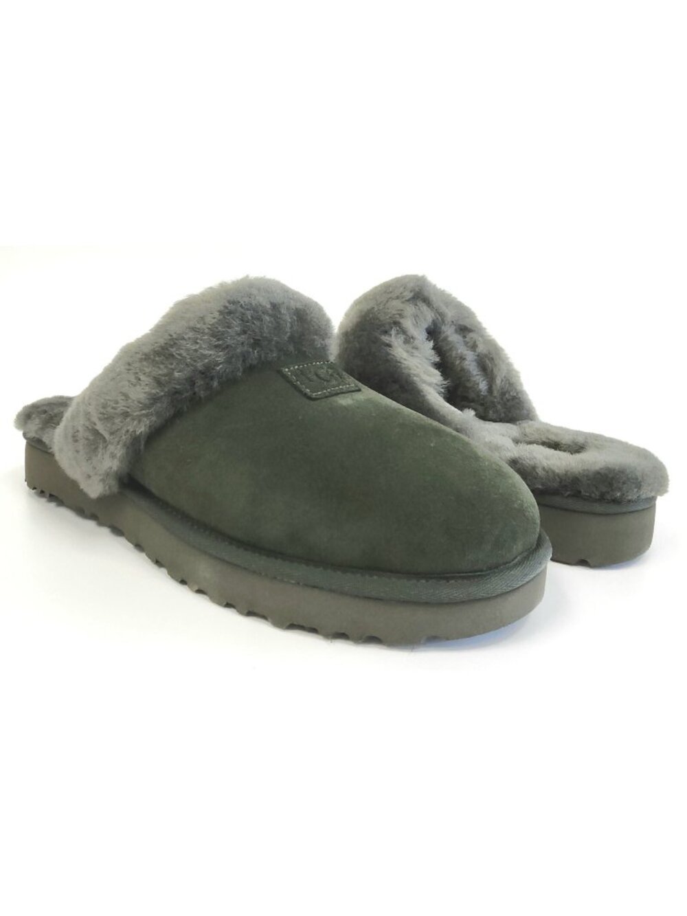 UGG Cozy Slipper Women's Suede & Sheepskin Slip On Shoes in Forest Night Size 10